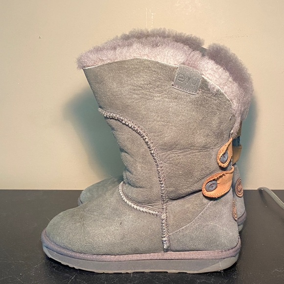 Emu Charcoal Boots with Camel Button Details. Ladies size 6 - Picture 3 of 13